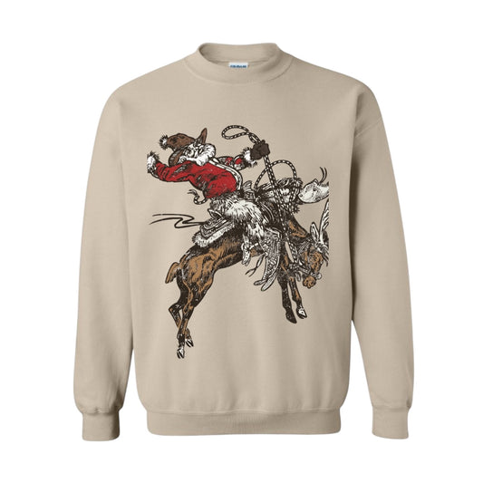 Buckin Reindeer Christmas Crewneck • PRE ORDER •