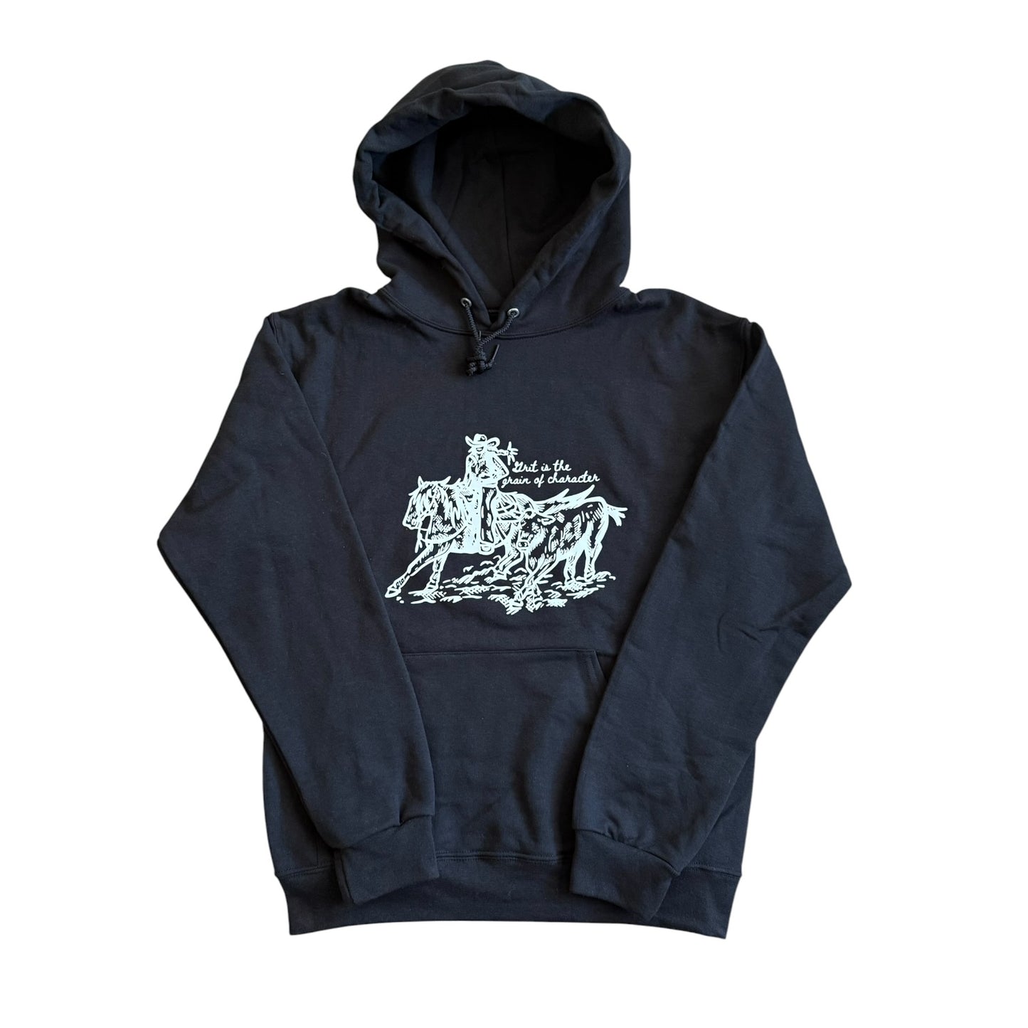 Cowhorse Cowgirl Black Hoodie