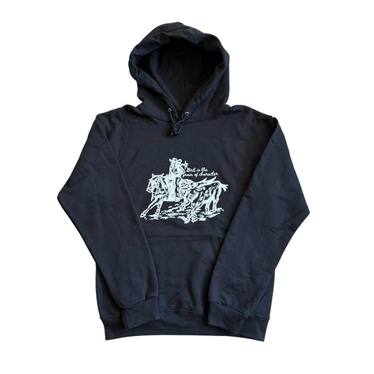 Cowhorse Cowgirl Black Hoodie