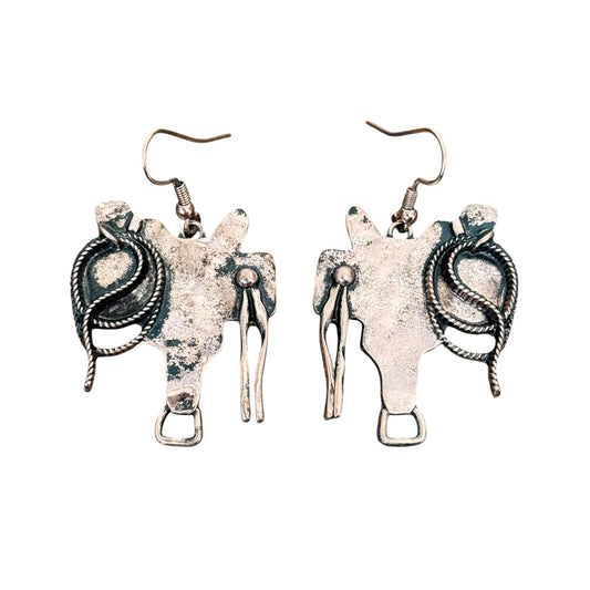 Copper Saddle Earrings