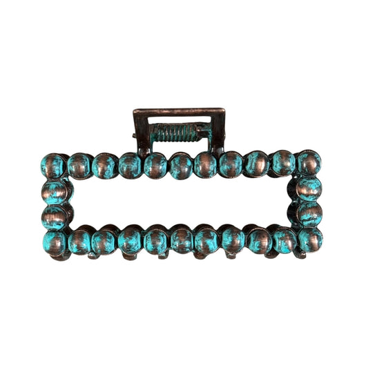 Patina Navajo Pearl Mini Claw Clip