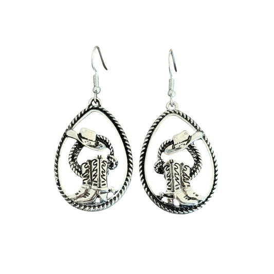 Boots & Hat Rope Earrings