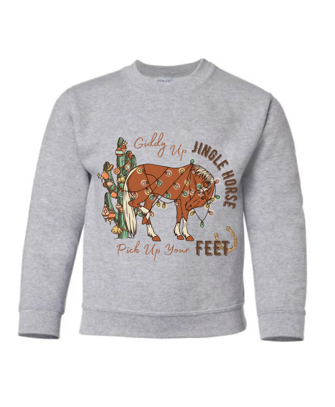 YOUTH/TODDLER Western Christmas Crewnecks (12 designs, 3 colour options) •PRE ORDER•
