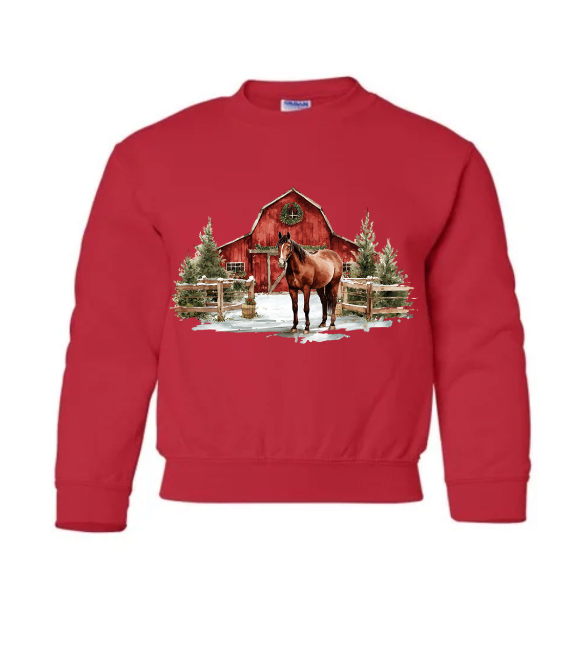 YOUTH/TODDLER Western Christmas Crewnecks (12 designs, 3 colour options) •PRE ORDER•