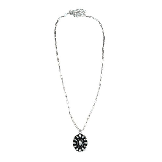 Silver Bubble Cluster Necklace
