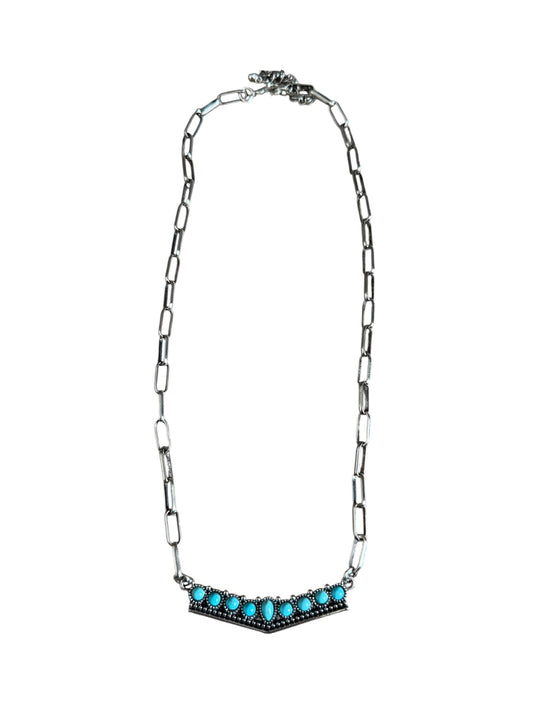 Turquoise Bar Necklace