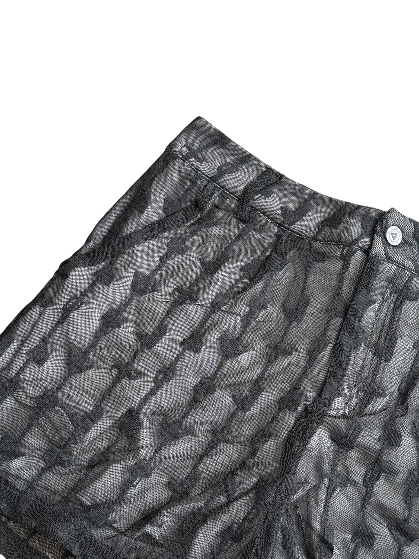 Western Mesh Overlay Shorts