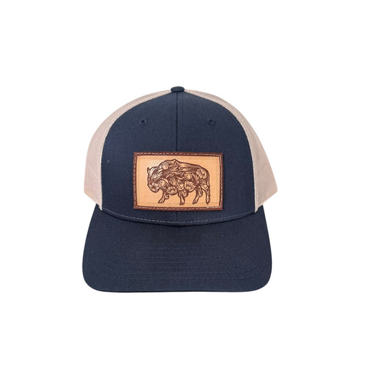 Navy/Tan Snapback Hat