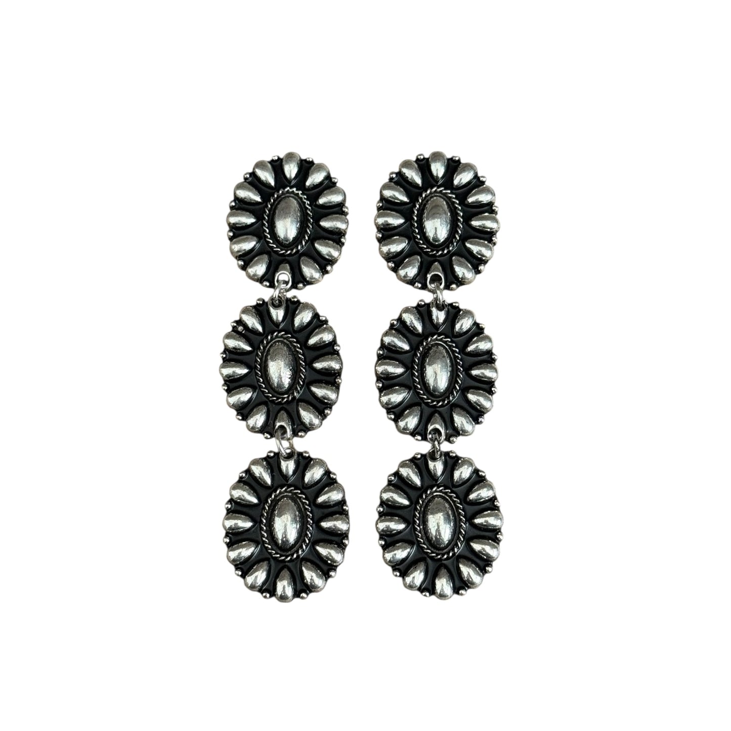 Bubble Cluster Triple Earrings