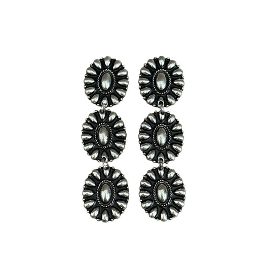 Bubble Cluster Triple Earrings