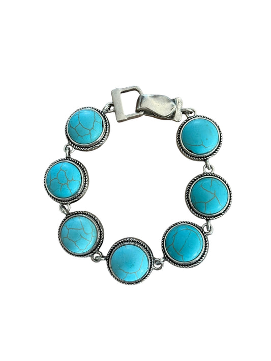Turquoise Round Stone Bracelet