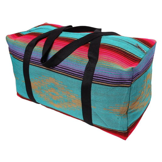 Turquoise & Purple Aztec Weekender Bag