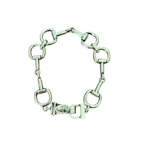 Gold Snaffle Bit Bracelet