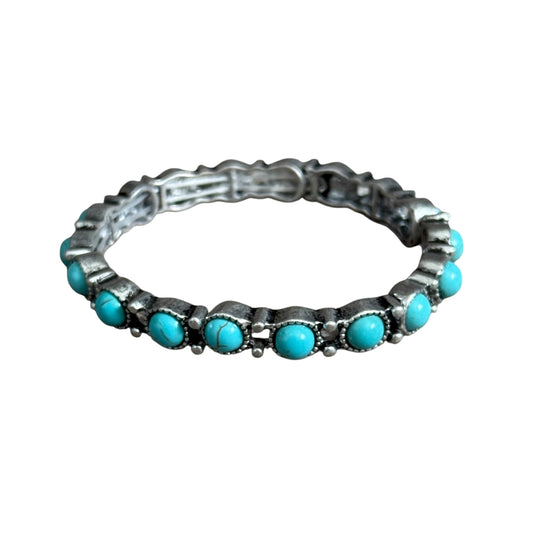 Turquoise Dot Stretch Bracelet