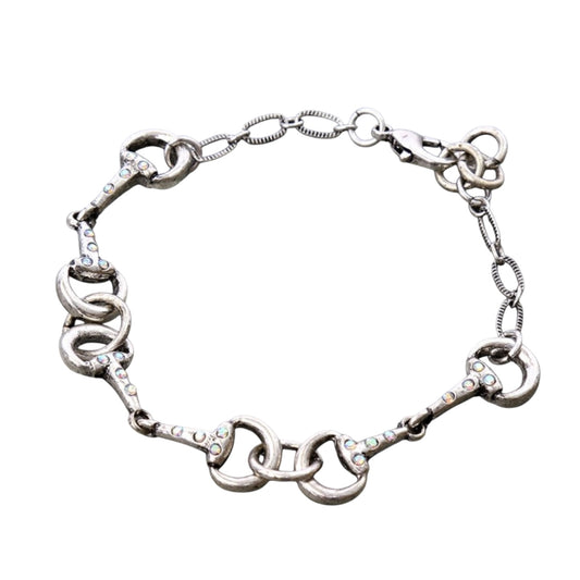 Crystal Snaffle Bit Bracelet