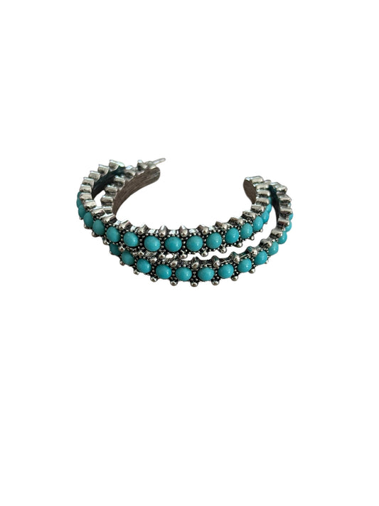 Turquoise Large Hoop Earrings
