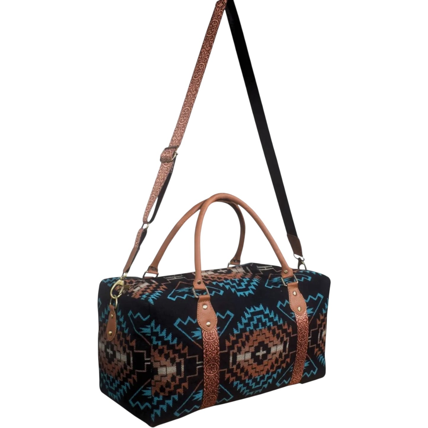 Black Aztec Weekender Bag