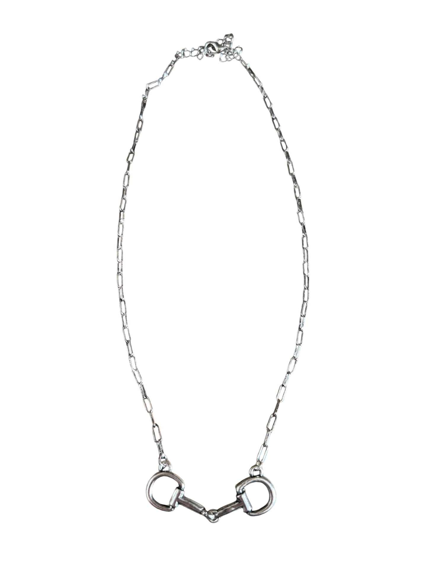 Silver Snaffle Bit Necklace