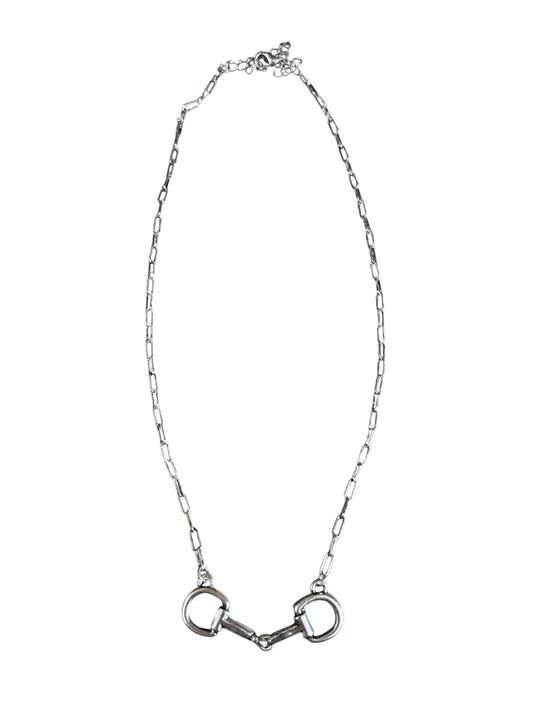 Silver Snaffle Bit Necklace