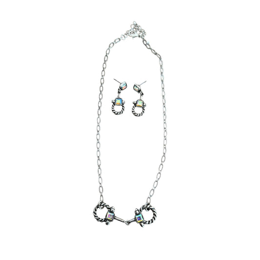Crystal Snaffle Bit Necklace Set