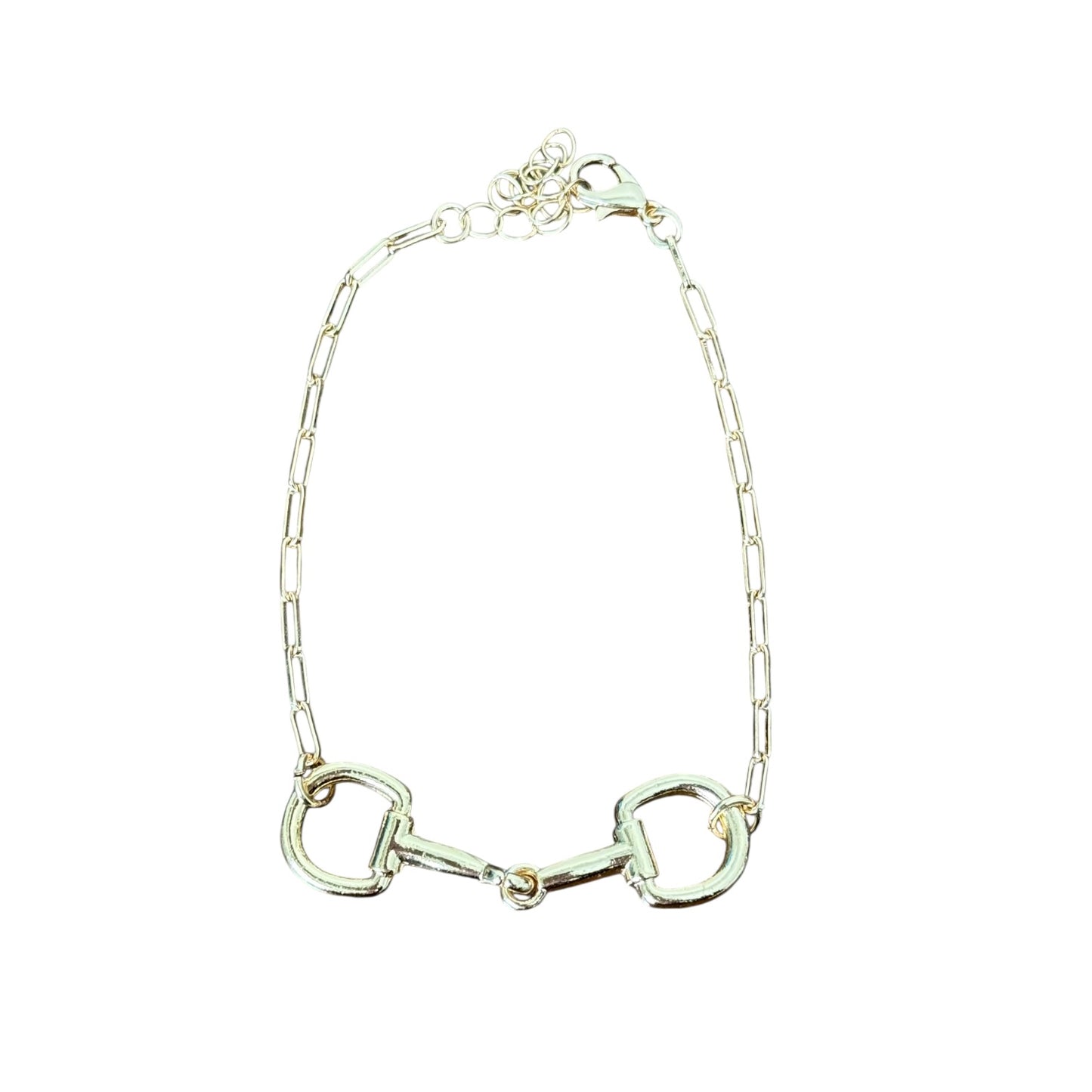Gold Snaffle Bit Bracelet