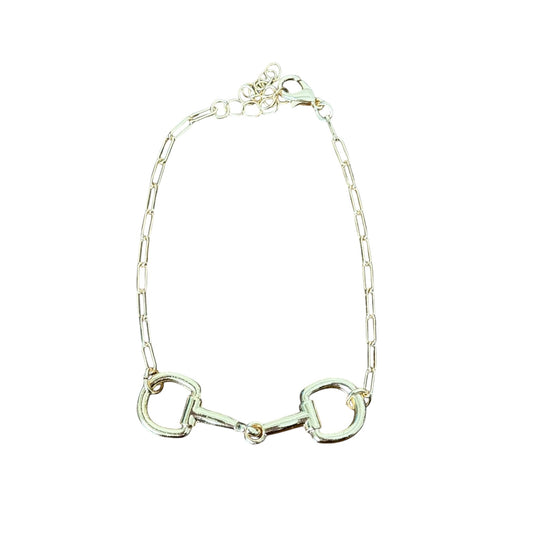 Gold Snaffle Bit Bracelet