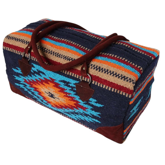 Navy Aztec Weekender Bag