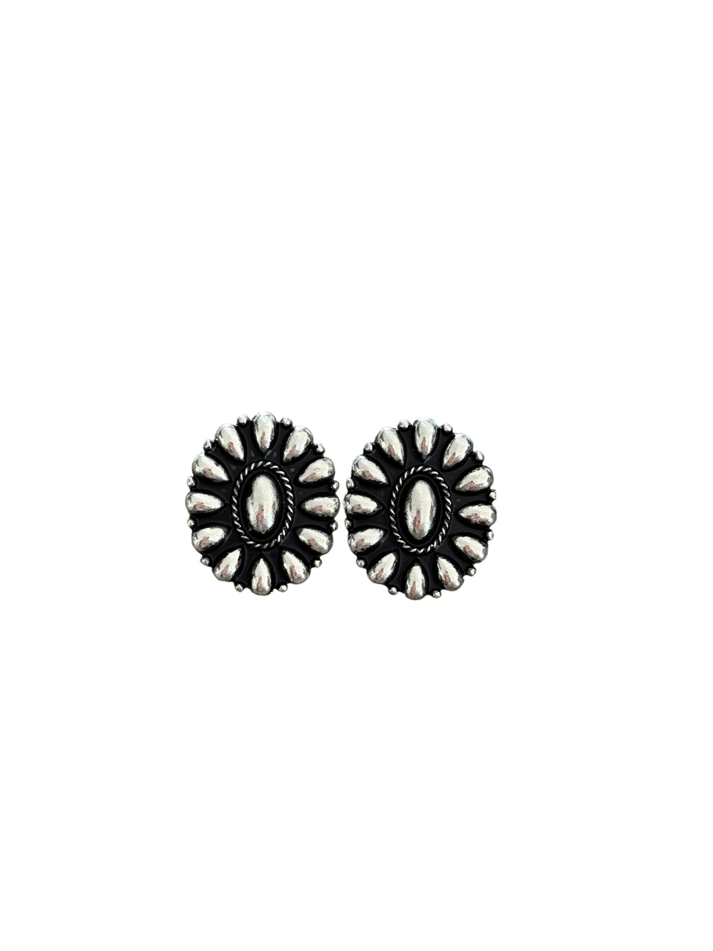 Silver Bubble Cluster Earrings