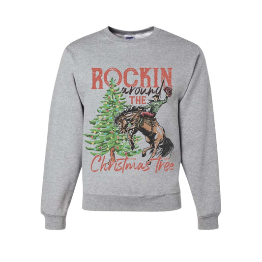 Rockin Around The Tree Christmas Crewneck • PRE ORDER •