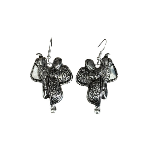 Tooled Saddle Earrings