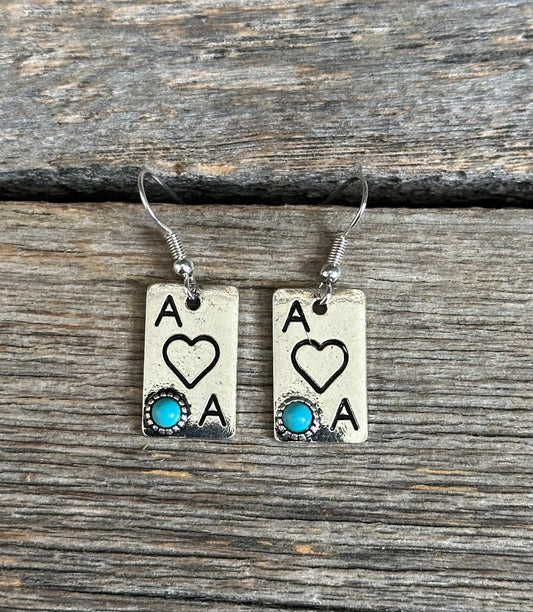 Ace Of Hearts Earrings
