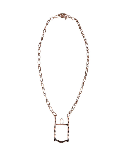 Copper Spade Bit Necklace
