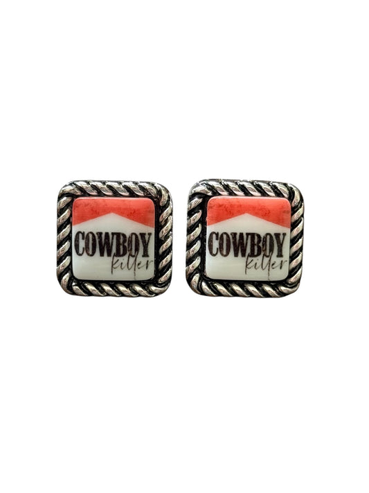 Cowboy Killer Rope Edge Earrings