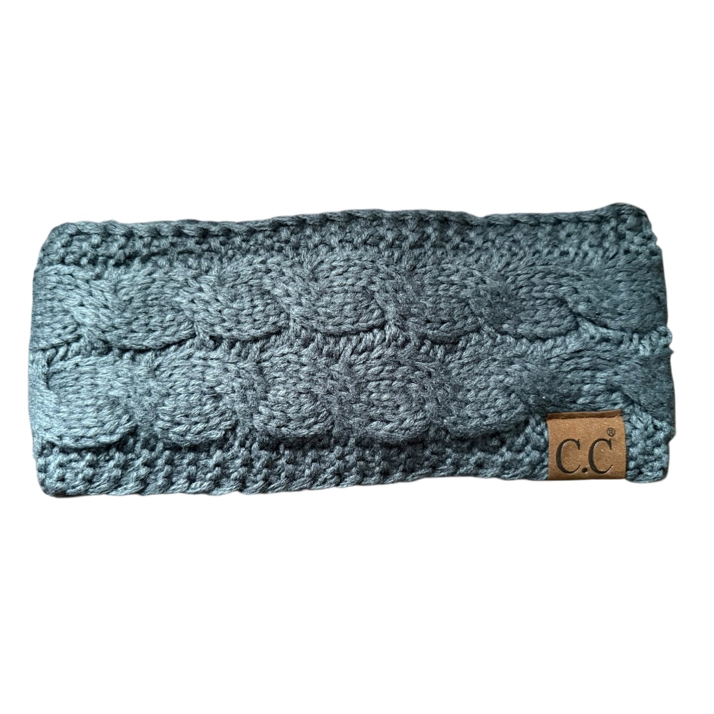 Blue Grey Winter Headband