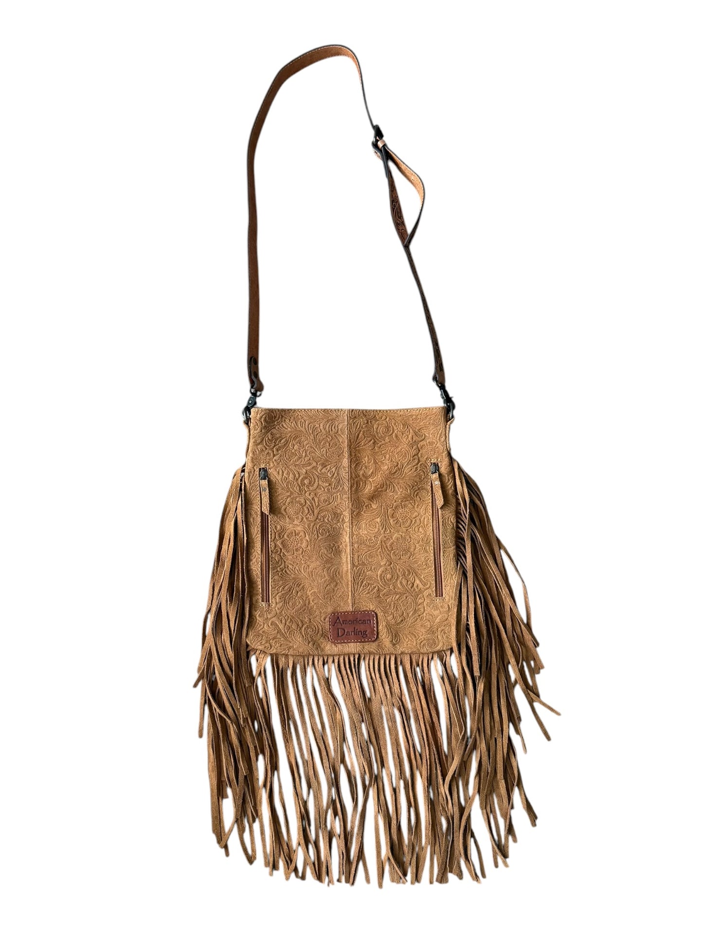 Floral Embossed Roughout Purse