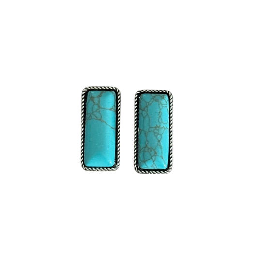 Turquoise Bar Earrings