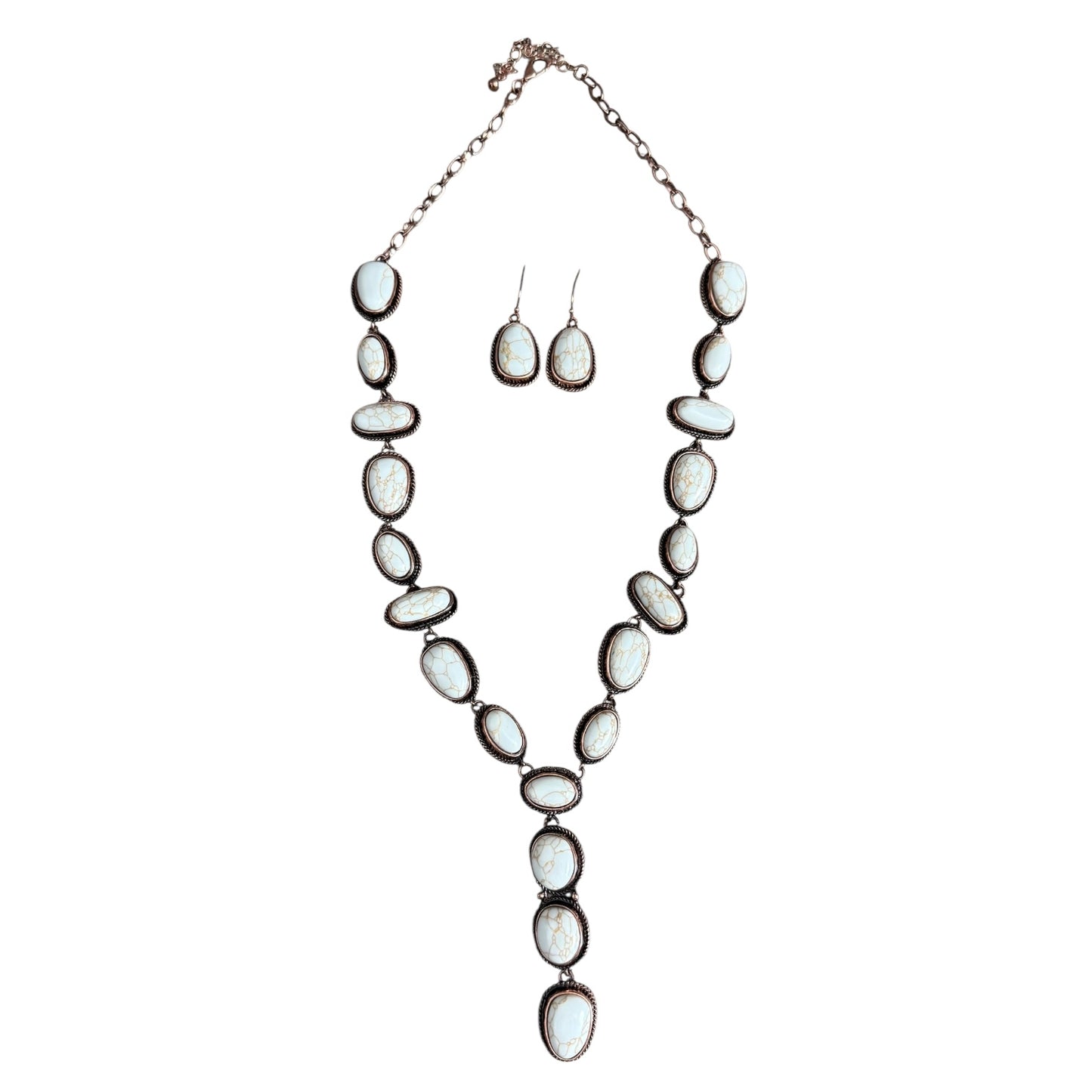 Copper Natural Atone Y Drop Necklace