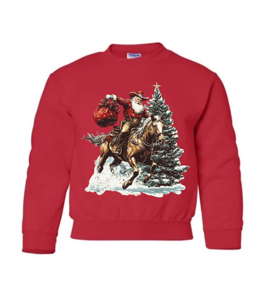 YOUTH/TODDLER Western Christmas Crewnecks (12 designs, 3 colour options) •PRE ORDER•