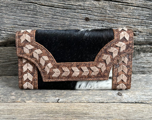 Whipstitch Cowhide Wallet (two options available)
