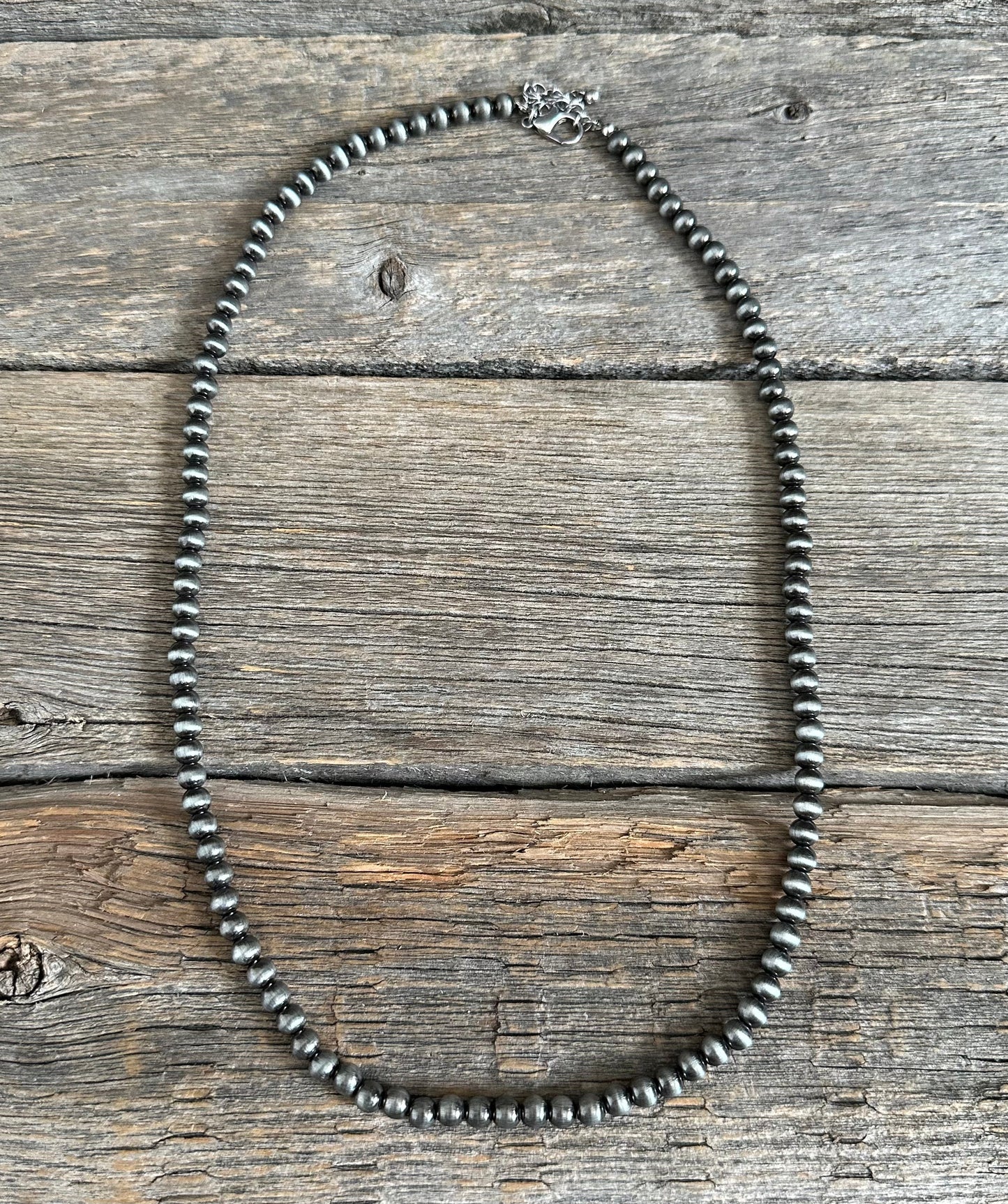 Gunmetal Navajo Pearl Necklace