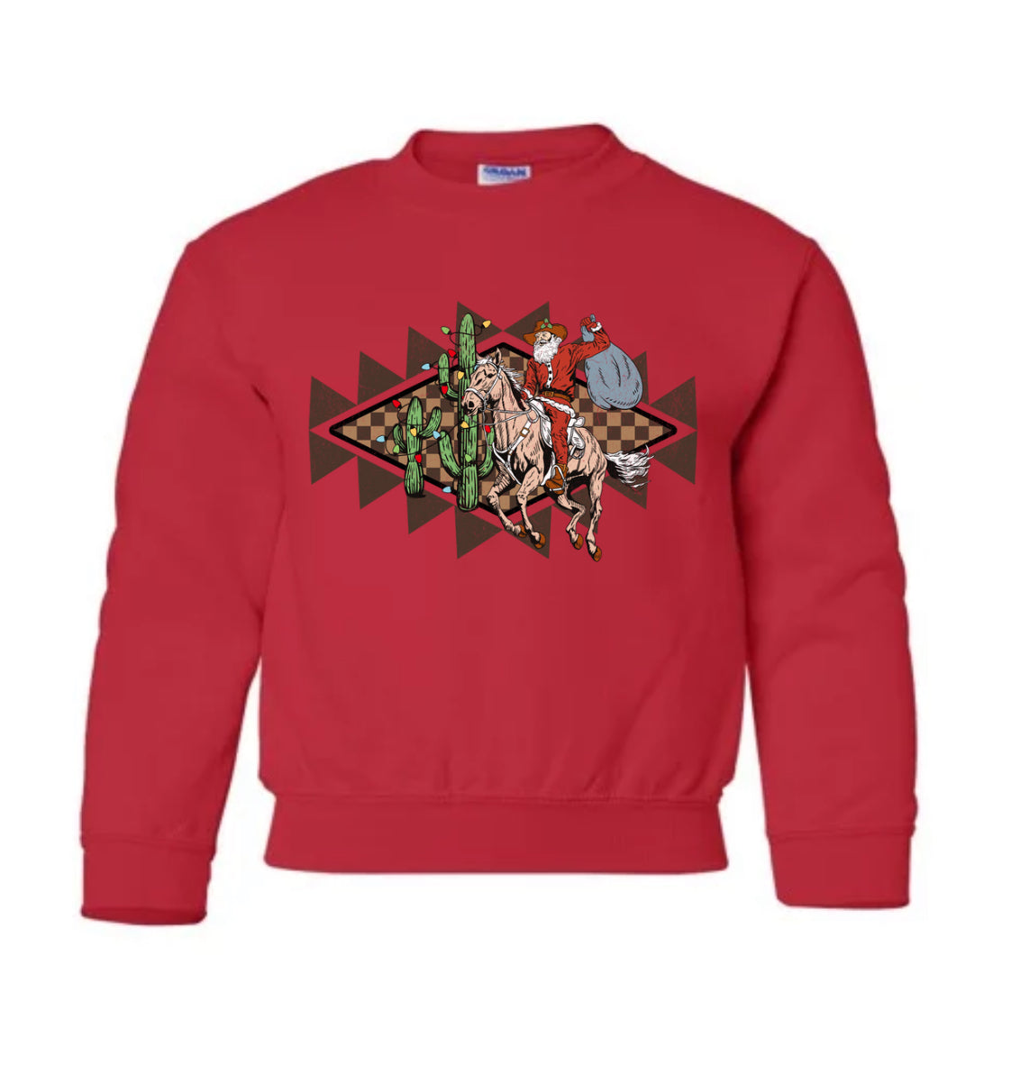 YOUTH/TODDLER Western Christmas Crewnecks (12 designs, 3 colour options) •PRE ORDER•