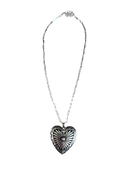 Heart Concho Large Necklace