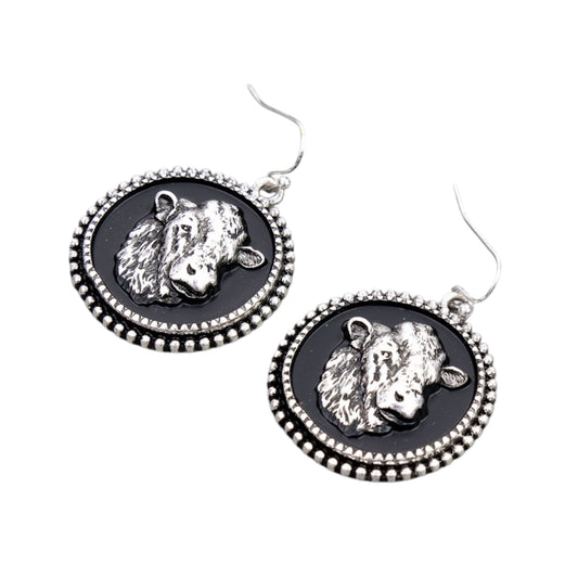 Cow Head Earrings