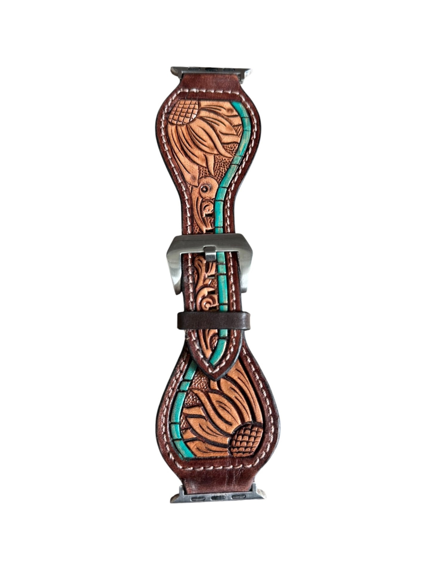 Turquoise Sunflower Apple Watch Band
