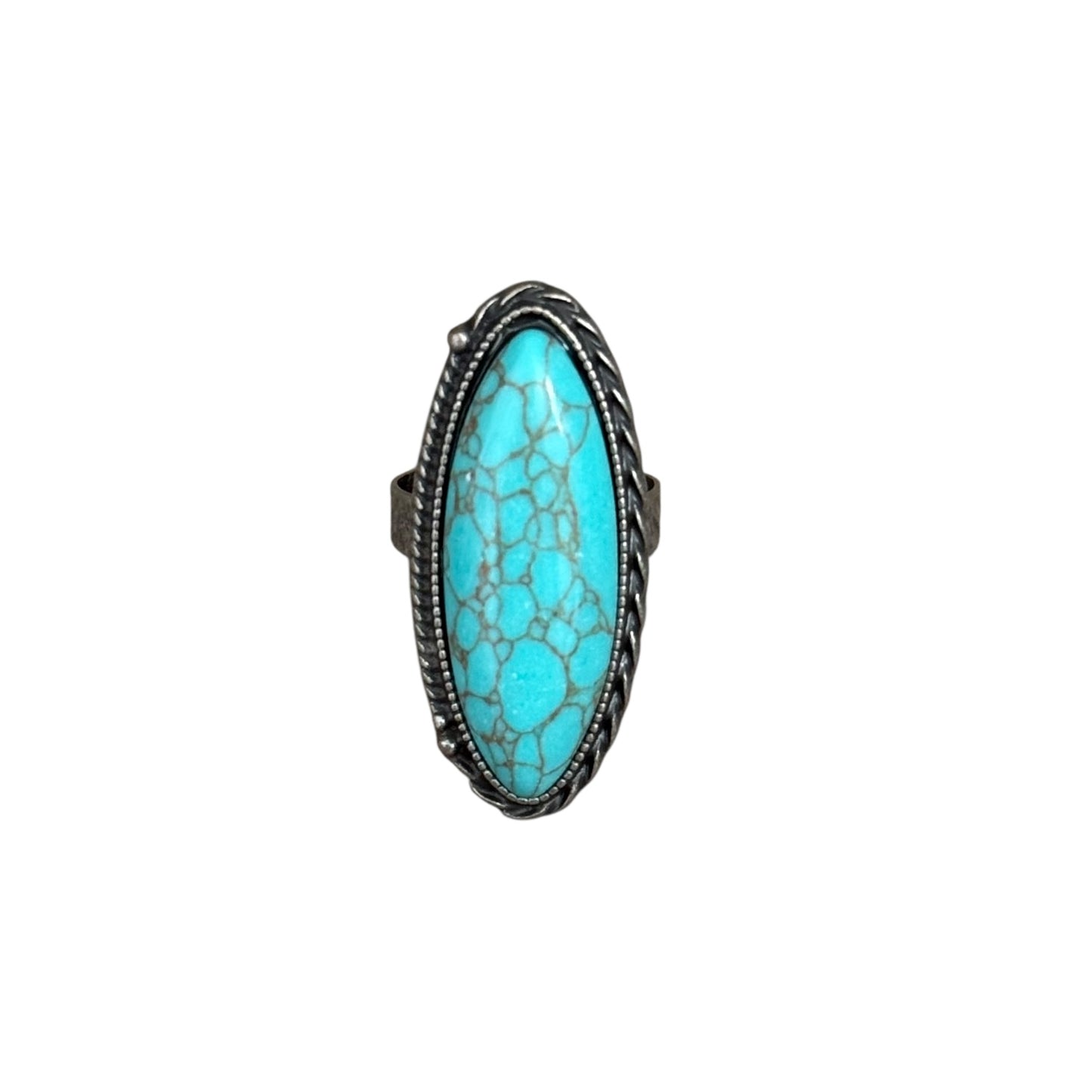Turquoise Oval Cuff Ring
