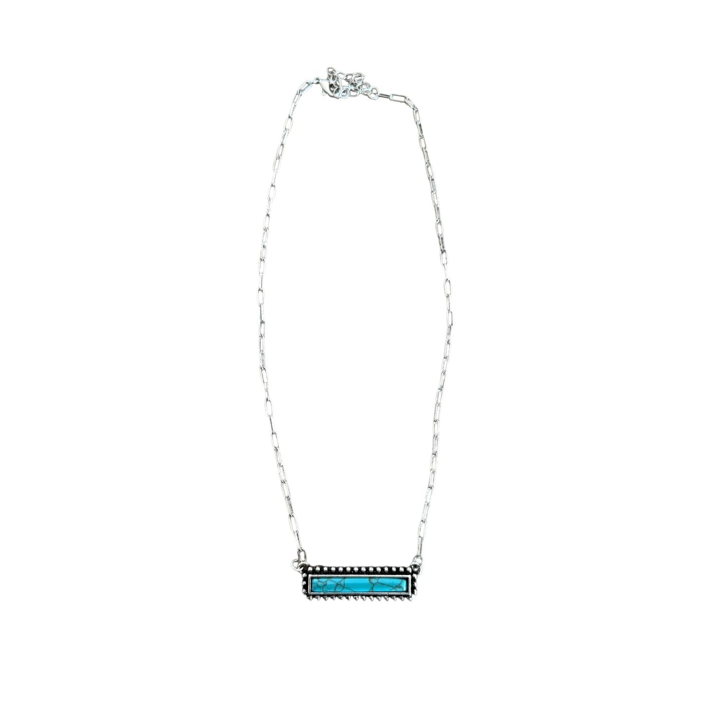 Turquoise Bar Necklace