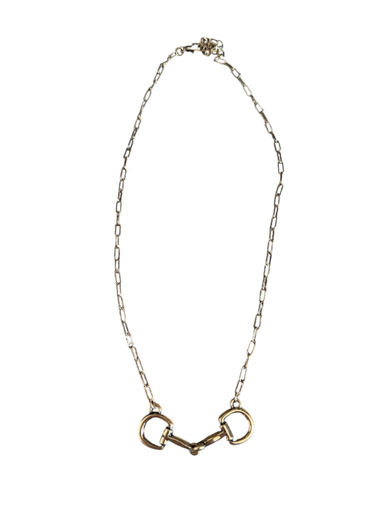 Gold Snaffle Bit Necklace