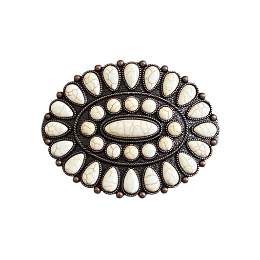 Copper Oval Hair Barrette