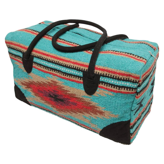 Turquoise Aztec Travel Bag