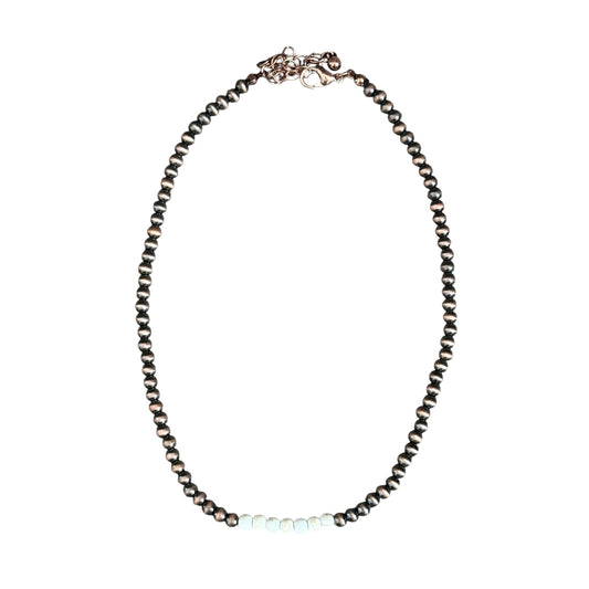 Copper Navajo Pearl Natural Choker Necklace